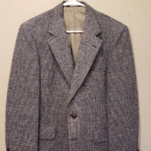 Harris Tweed By Nino Cerruti The Rue Royale Blue Tweed Sports Coat